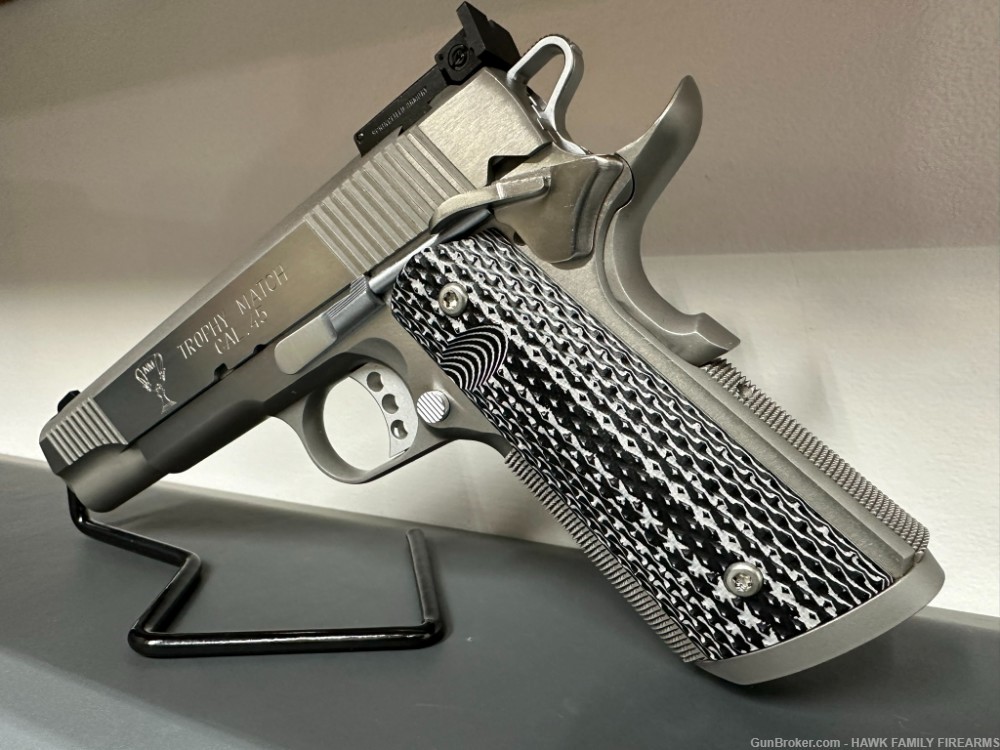 SPRINGFIELD TROPHY MATCH 1911 *STUNNING BRIGHT STAINLESS*BEAUTIFUL*LOADED-img-6