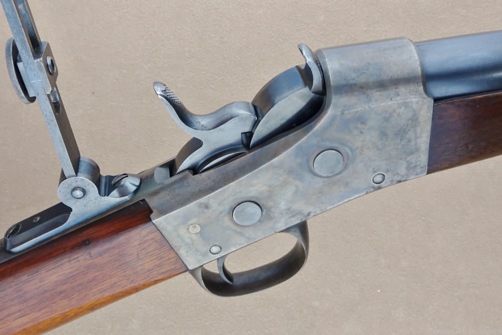 Remington No.5 Rolling Block Target Rifle in RARE .30-40 Krag, 28" Barrel-img-1