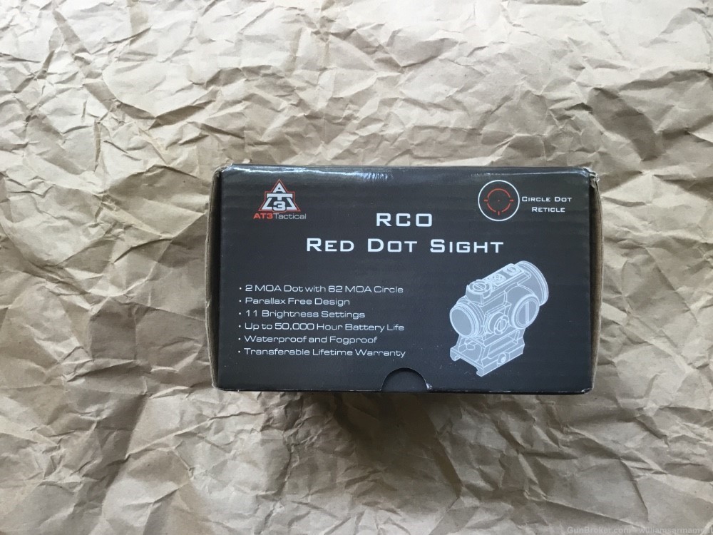 AT3 Tactical RCO Rugged Carbine Optic circle red dot nvg settings risers-img-1