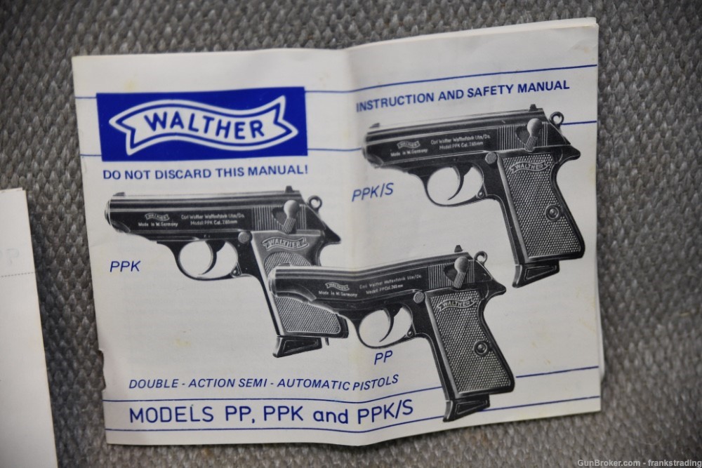 Walther PP 22 cal West German 1970's NEW in Box NIB unfired-img-19