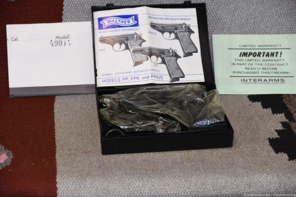 Walther PP 22 cal West German 1970's NEW in Box NIB unfired-img-0