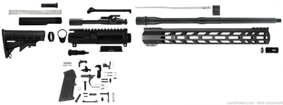 16" AR15 M4 RIFLE 5.56 .223 Complete Builders Build Kit AR-15 (No Lower)-img-0