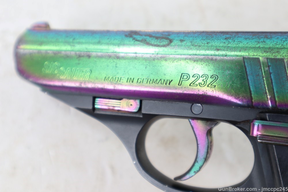 Rare Sig Sauer p232 Rainbow 9mm Kurz .380 ACP Pistol SA/DA W/ 3.6" Barrel -img-6