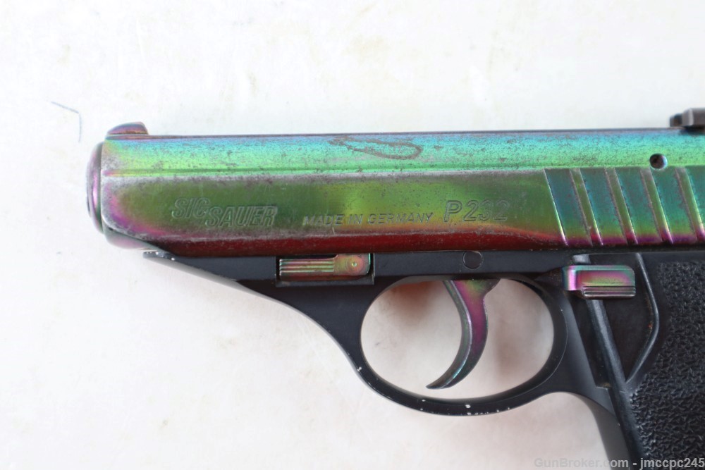 Rare Sig Sauer p232 Rainbow 9mm Kurz .380 ACP Pistol SA/DA W/ 3.6" Barrel -img-5