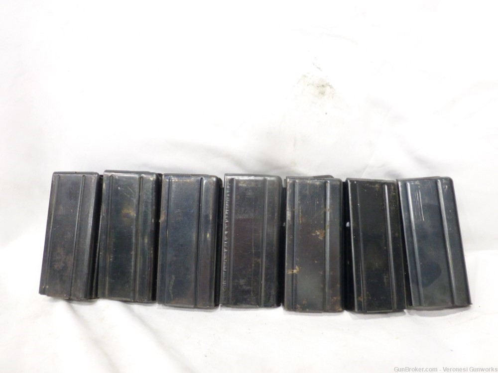 Lot of 7 M1 Carbine Magazines 15 rd IS UQ SI MN KSG SW Stamps EXCELLENT-img-0