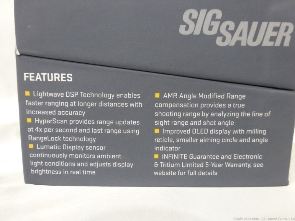 NIB Sig Sauer KILO 2200MR 7x25 Digital Laser Rangefinder Class 3R Graphite-img-1