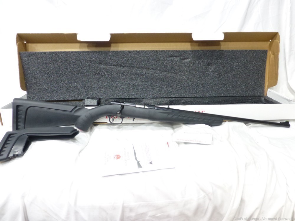 NIB Ruger American Bolt Action Rifle 22LR 22" 10rd Synthetic Black 08301-img-0