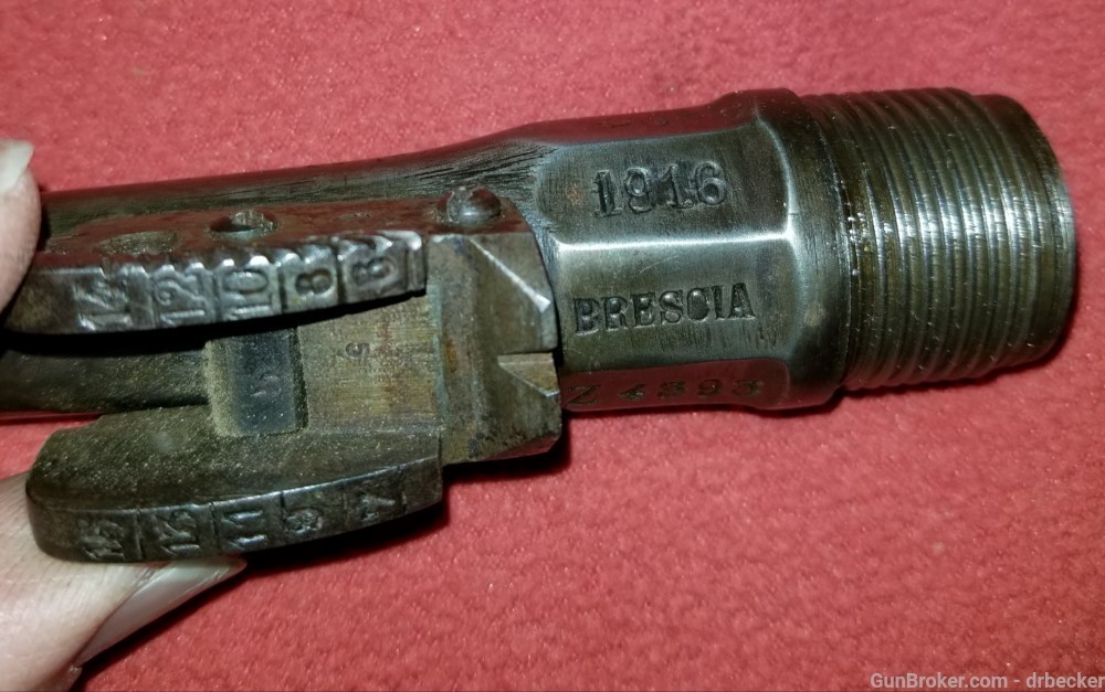 Italian model 1891 carbine barrel Brescia 1916 w accuracy mark -img-2