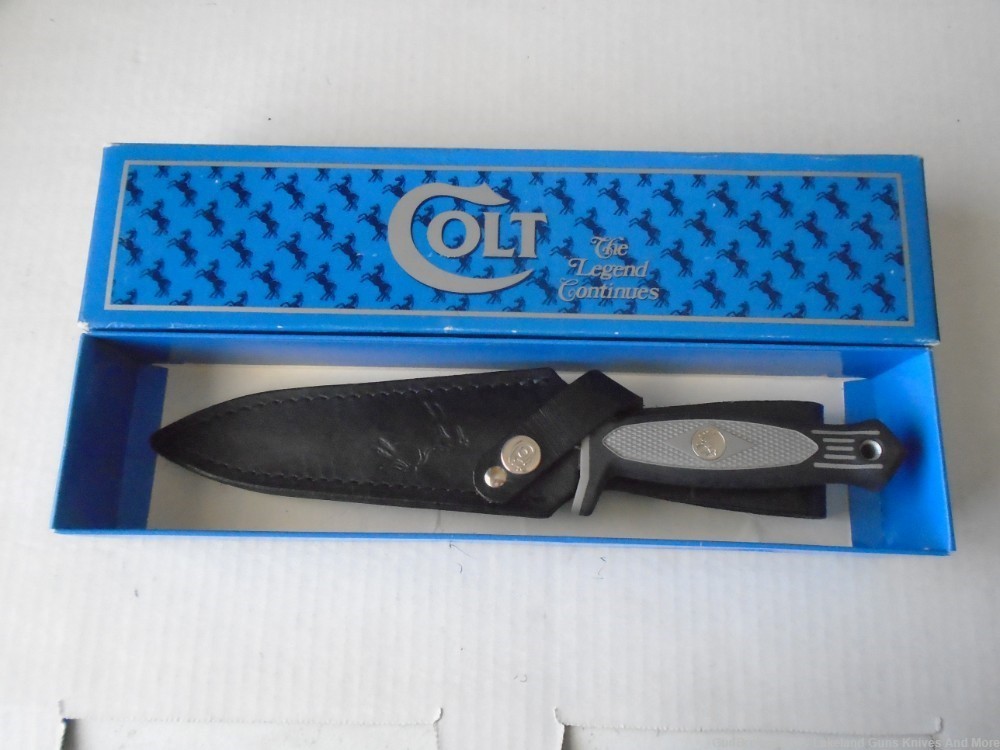 Rare NIB 1995 USA MADE Colt CT8 Black Diamond Liberator Fighting Knife!-img-7