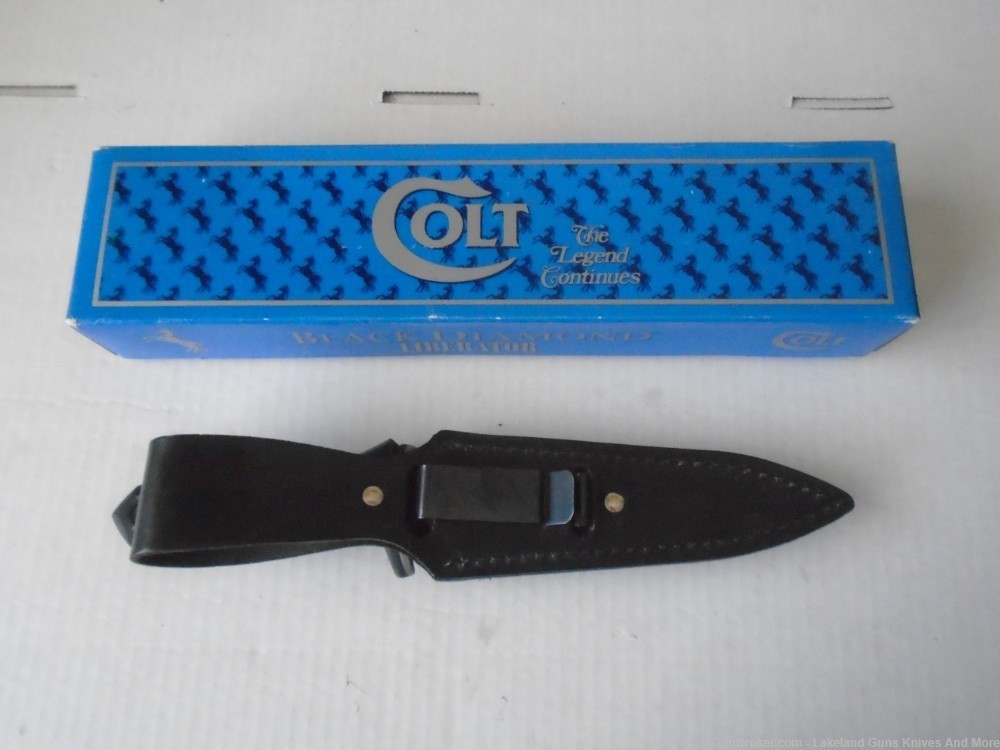 Rare NIB 1995 USA MADE Colt CT8 Black Diamond Liberator Fighting Knife!-img-14