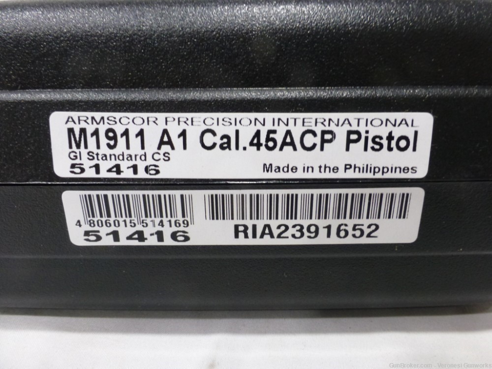 NIB RIA Armscor 1911 A1 GI Compact 3" 45 ACP 7 rd Thumb Safety 51416-img-9