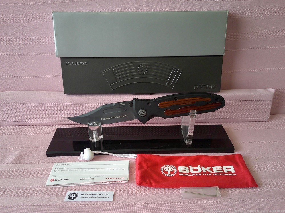 NIB Unicorn Rare out of Production Boker Kalashnikov AK-47 Tactical Knife-img-0