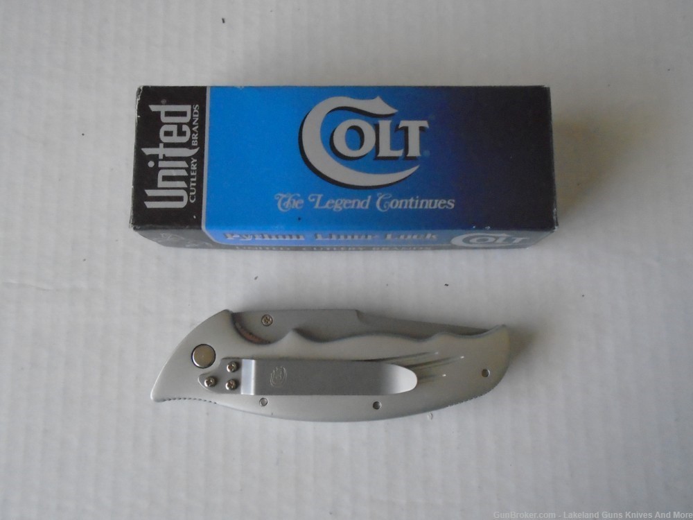 NIB CT25-CLP Colt Python Linear Lock Knife Collectible Ken Onion Design!-img-10