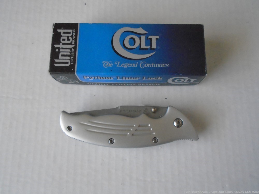 NIB CT25-CLP Colt Python Linear Lock Knife Collectible Ken Onion Design!-img-8