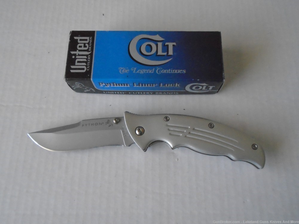 NIB CT25-CLP Colt Python Linear Lock Knife Collectible Ken Onion Design!-img-0