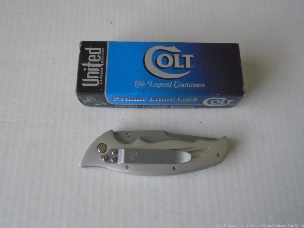NIB CT25-CLP Colt Python Linear Lock Knife Collectible Ken Onion Design!-img-9