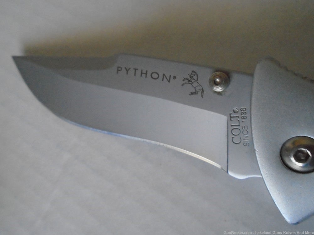 NIB CT25-CLP Colt Python Linear Lock Knife Collectible Ken Onion Design!-img-14