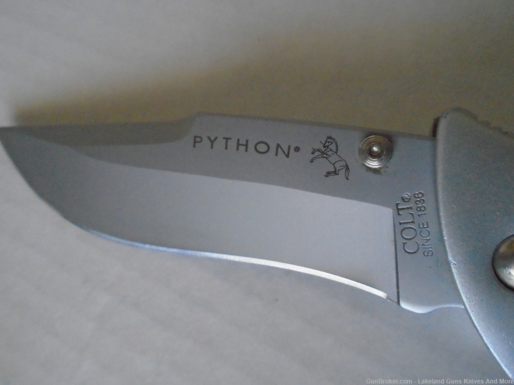 NIB CT25-CLP Colt Python Linear Lock Knife Collectible Ken Onion Design!-img-13