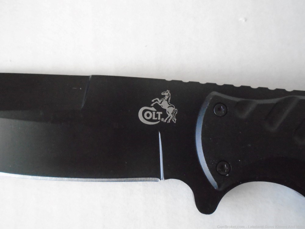 NIB COLT CT357 Tactical Hunting Fixed Blade Knife w Flashlight/Sheath & Box-img-12