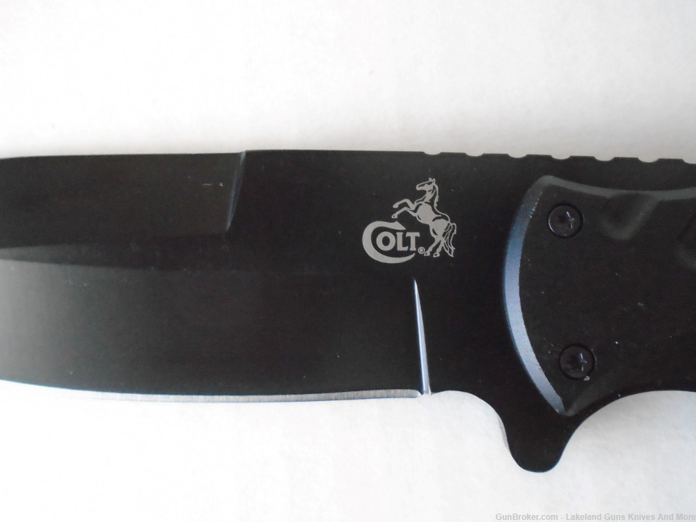 NIB COLT CT357 Tactical Hunting Fixed Blade Knife w Flashlight/Sheath & Box-img-13