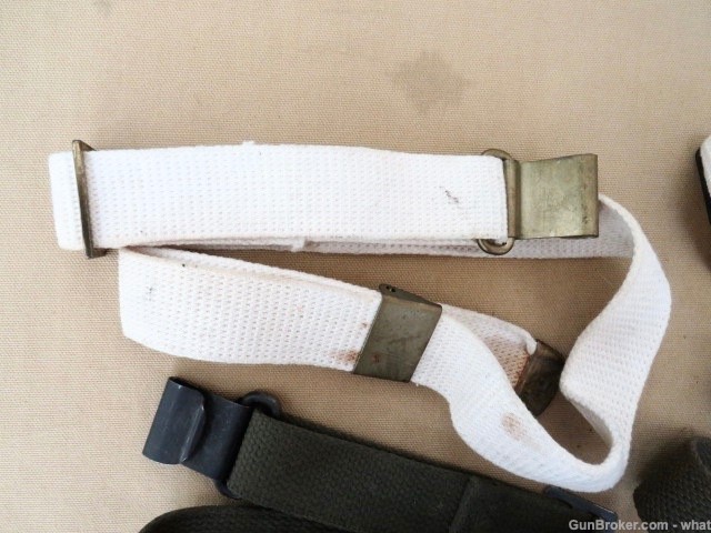 4 M1 Garand Rifle Sling of unknown origin all Different-img-2