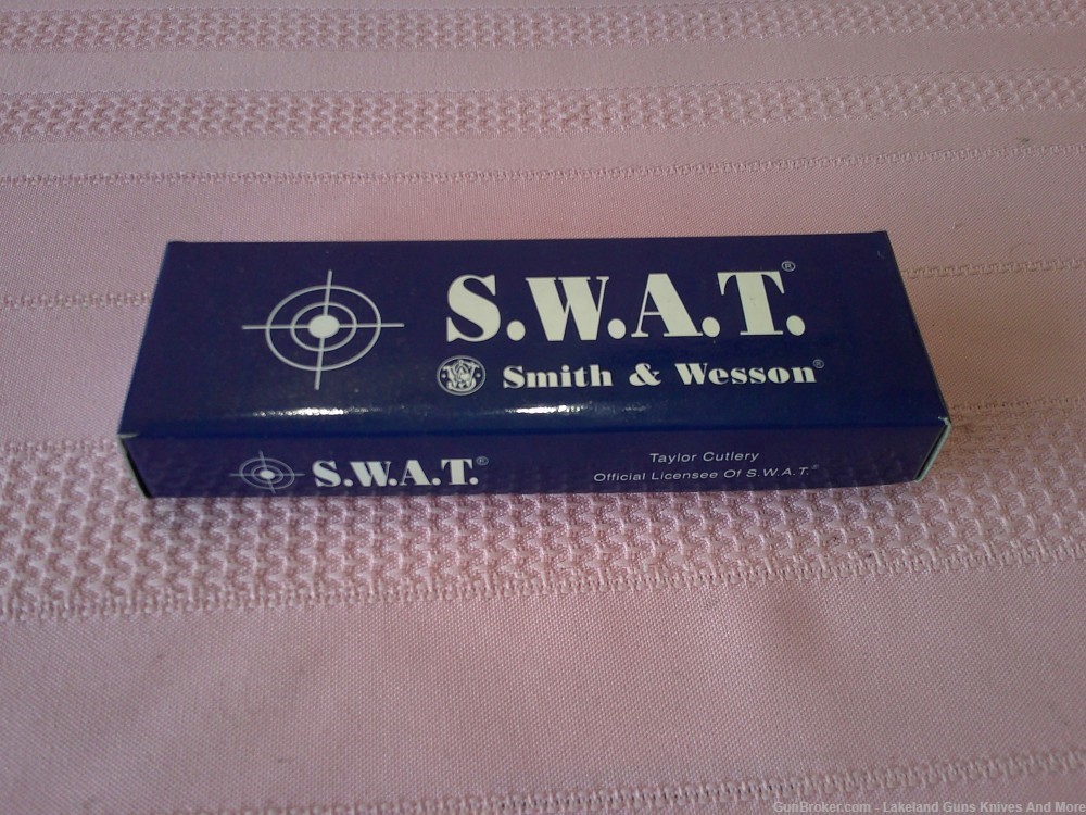  NIB CH505BH Smith & Wesson SWAT Bullseye Buffalo Horn Pen Knife!-img-12