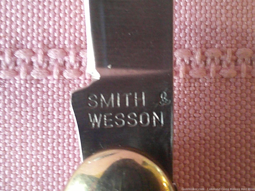  NIB CH505BH Smith & Wesson SWAT Bullseye Buffalo Horn Pen Knife!-img-9