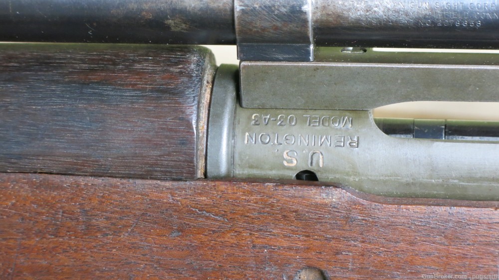 Remington 1903-A4 30.06 Sniper Rifle w/original sling, lyman alaskan scope-img-1