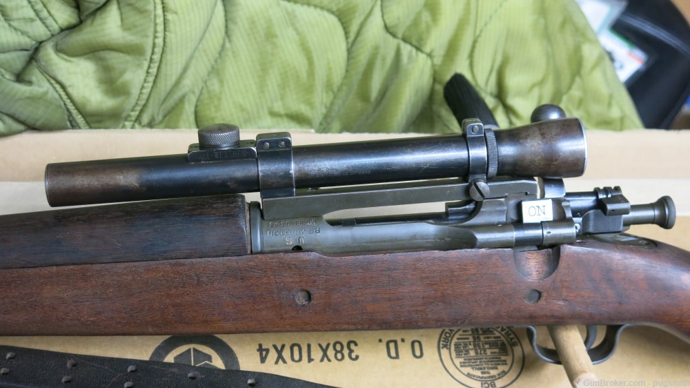 Remington 1903-A4 30.06 Sniper Rifle w/original sling, lyman alaskan scope-img-3
