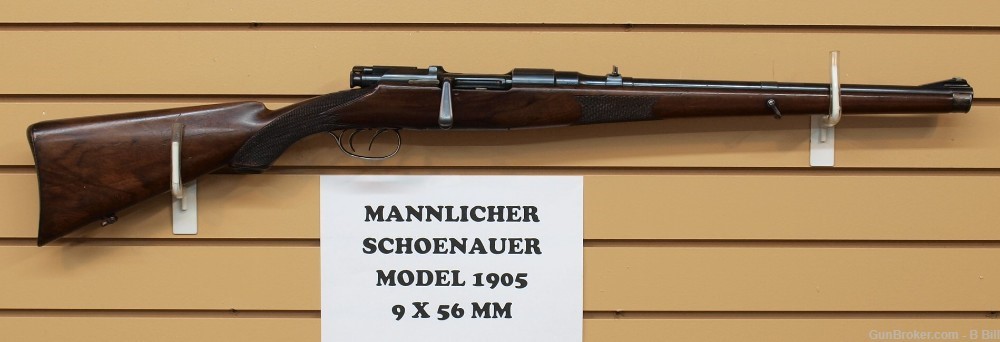 Mannlicher Schoenauer Model 1905 Rifle chambered in 9x56 MS caliber-img-0