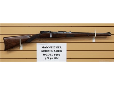 Mannlicher Schoenauer Model 1905 Rifle chambered in 9x56 MS caliber