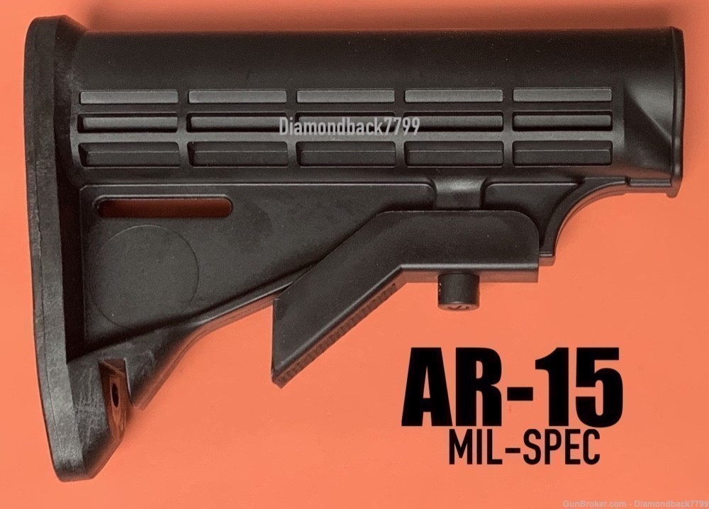 SURPLUS AR-15 M4 Retractable Mil-Spec Stock BLACK-img-0