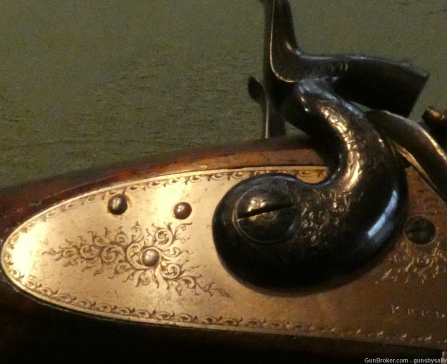 Gorgeous & Unique Engraved Purdey Thumb Opener 1863 14 Bore Hammer Double-img-17