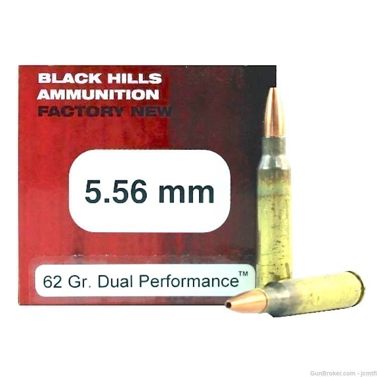 100rds - Black Hills 5.56mm 62 Grain Dual Performance™ D556N20-img-0