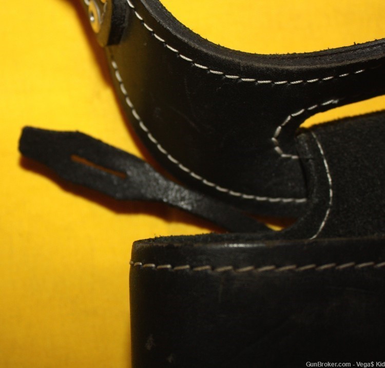 Rare Colt Anaconda Leather Holster Left & B-Square Scope Mount Silver 12526-img-4