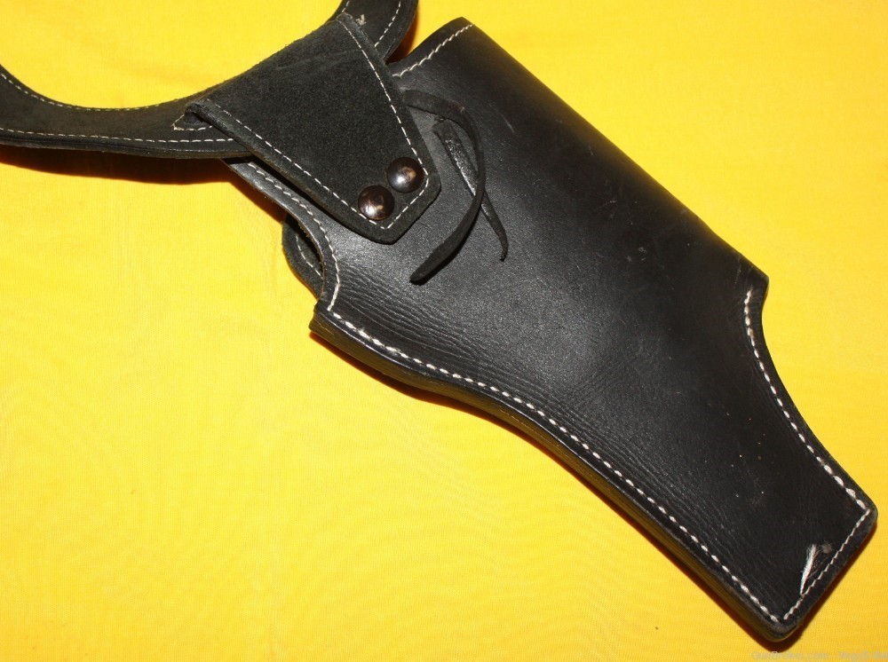 Rare Colt Anaconda Leather Holster Left & B-Square Scope Mount Silver 12526-img-3