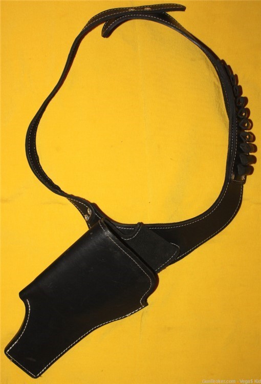 Rare Colt Anaconda Leather Holster Left & B-Square Scope Mount Silver 12526-img-1