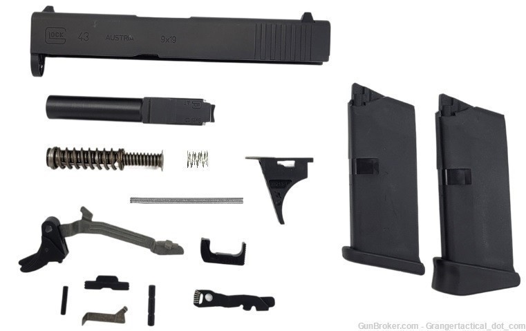 Glock 43 Gen-3 Build Kit For Polymer-80 PFSS 43 OEM Factory Parts kit CASE-img-0