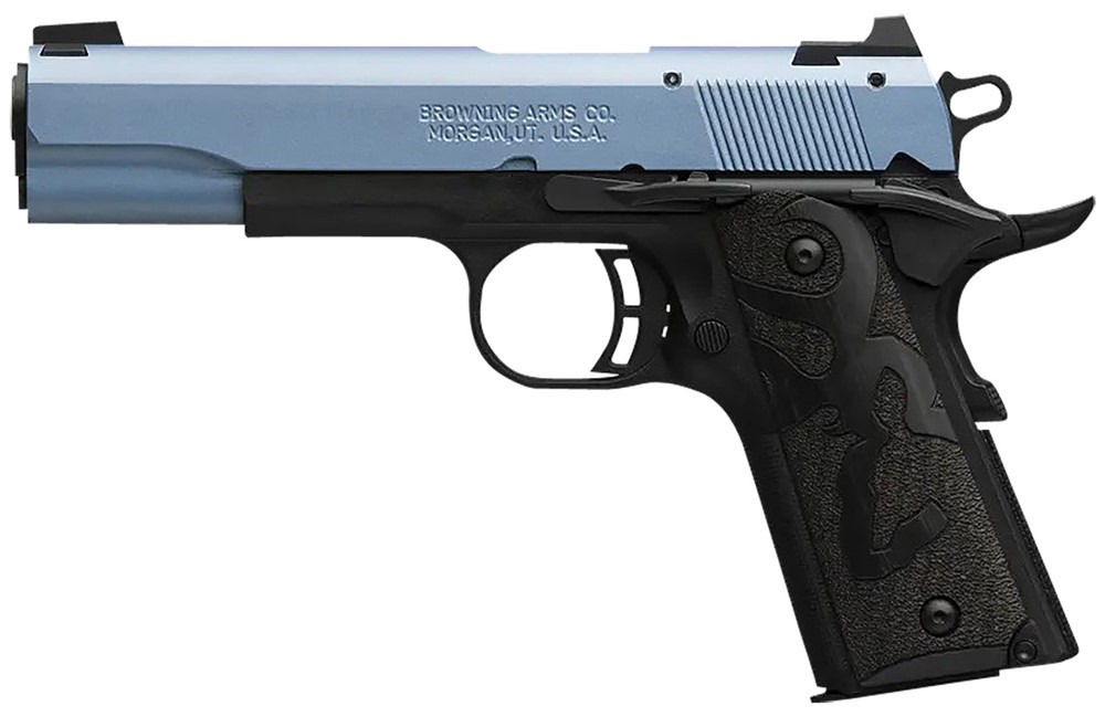 Browning 1911 Black Label 22 LR Pistol 4.25 Matte/Polar Blue Cerakote 05189-img-1