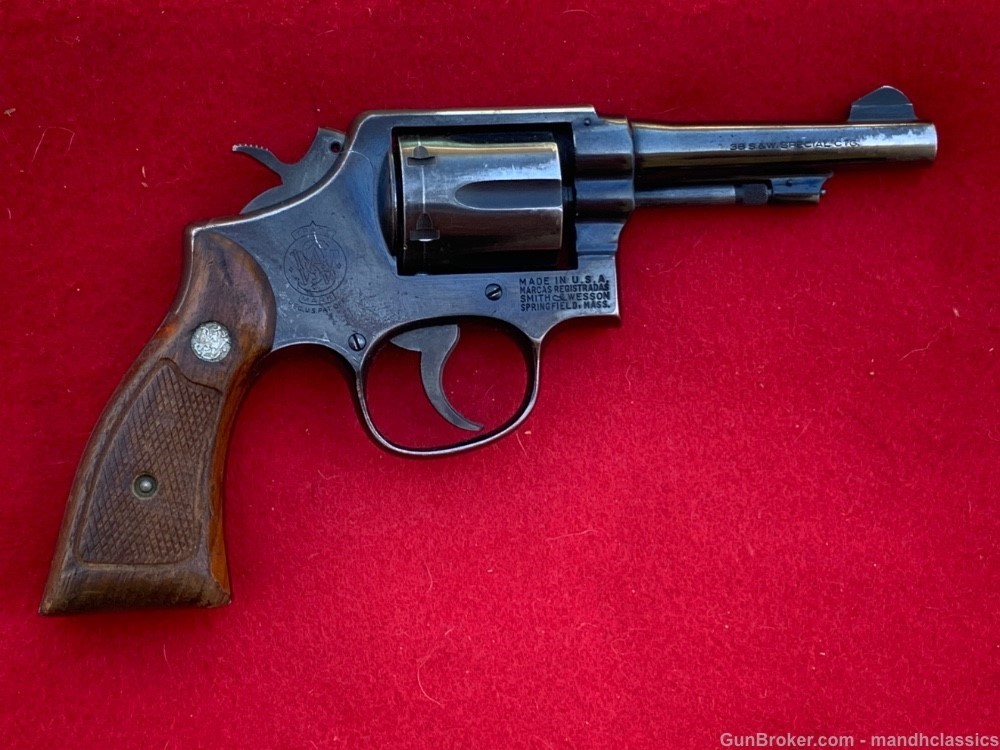 Smith & Wesson (S&W) 10 -5, 4" bbl, blued, 38 Spec, 1968 -img-0