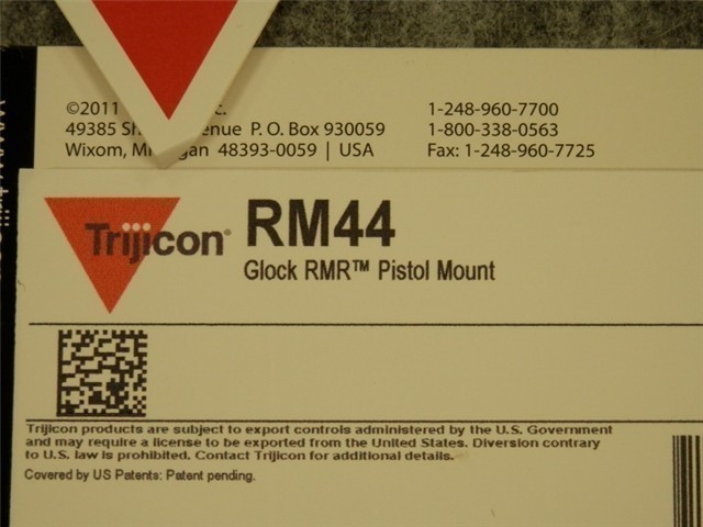 TRIJICON RM44 GLOCK RMR PISTOL MOUNT (NIB)-img-3