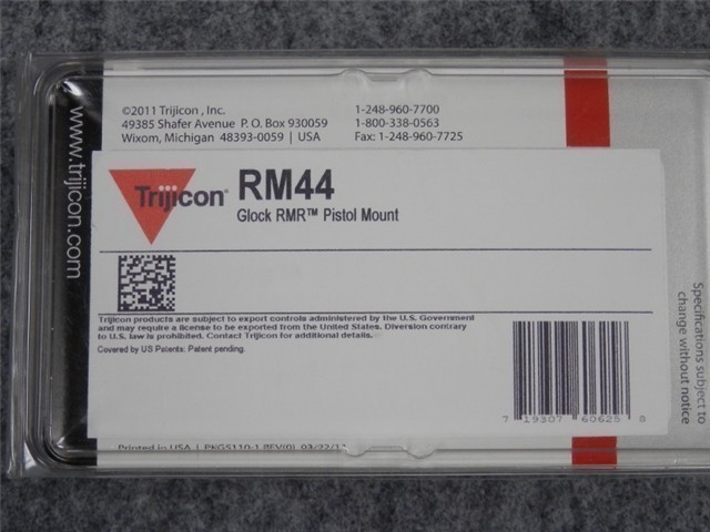 TRIJICON RM44 GLOCK RMR PISTOL MOUNT (NIB)-img-0