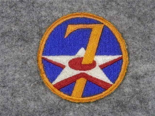 US WWII SEVENTH AIR FORCE SHOULDER INSIGNIA (NICE)-img-0