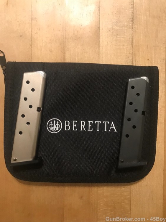 Beretta 85 Beretta 86 380 ACP nickel & blue factory magazines bundle -img-0