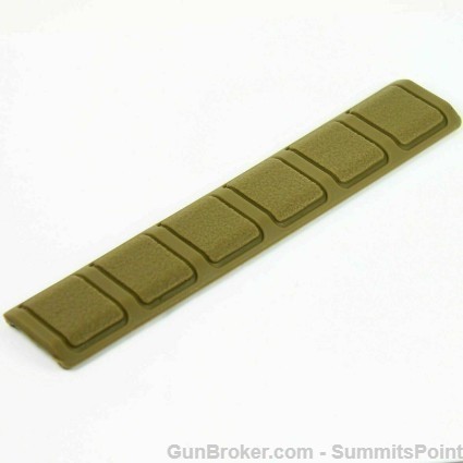 SP 6 Pack KeyMod Textured Rubber Rail Cover(FDE)-img-3