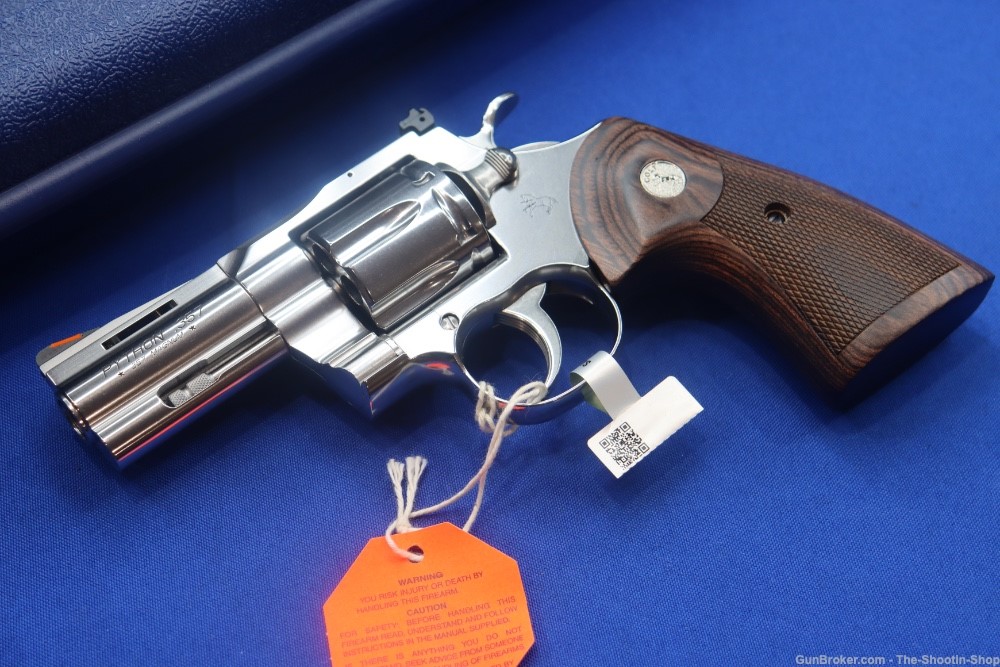 Colt Model Python Stainless 357 Magnum Revolver 3" 357MAG NR DA SA 357 MAG-img-1