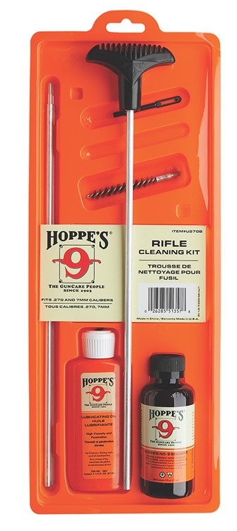 Hoppes Rifle Cleaning Kit .243/6mm Caliber Clamshell-img-0