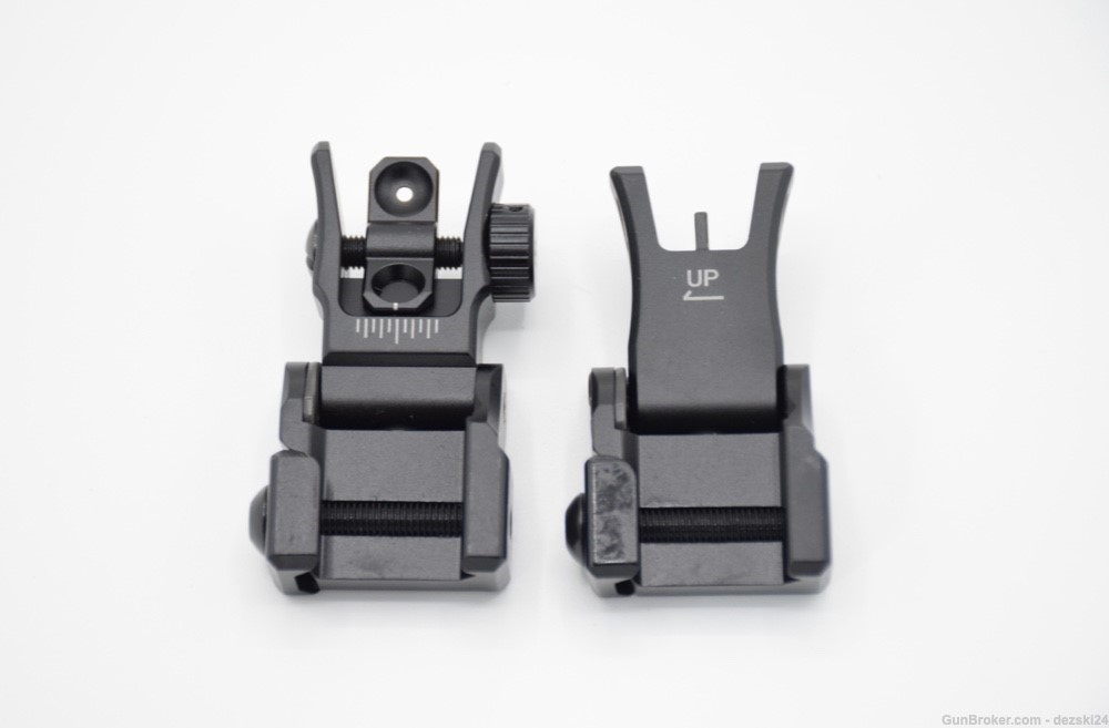 SPRINGFIELD ARMORY SAINT SUPER SLIM FLIP UP FRONT AND REAR SIGHT SET AR15-img-2