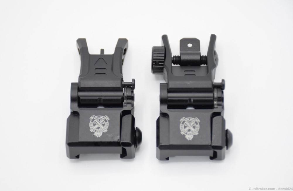 SPRINGFIELD ARMORY SAINT SUPER SLIM FLIP UP FRONT AND REAR SIGHT SET AR15-img-0