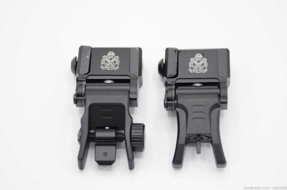 SPRINGFIELD ARMORY SAINT SUPER SLIM FLIP UP FRONT AND REAR SIGHT SET AR15-img-1